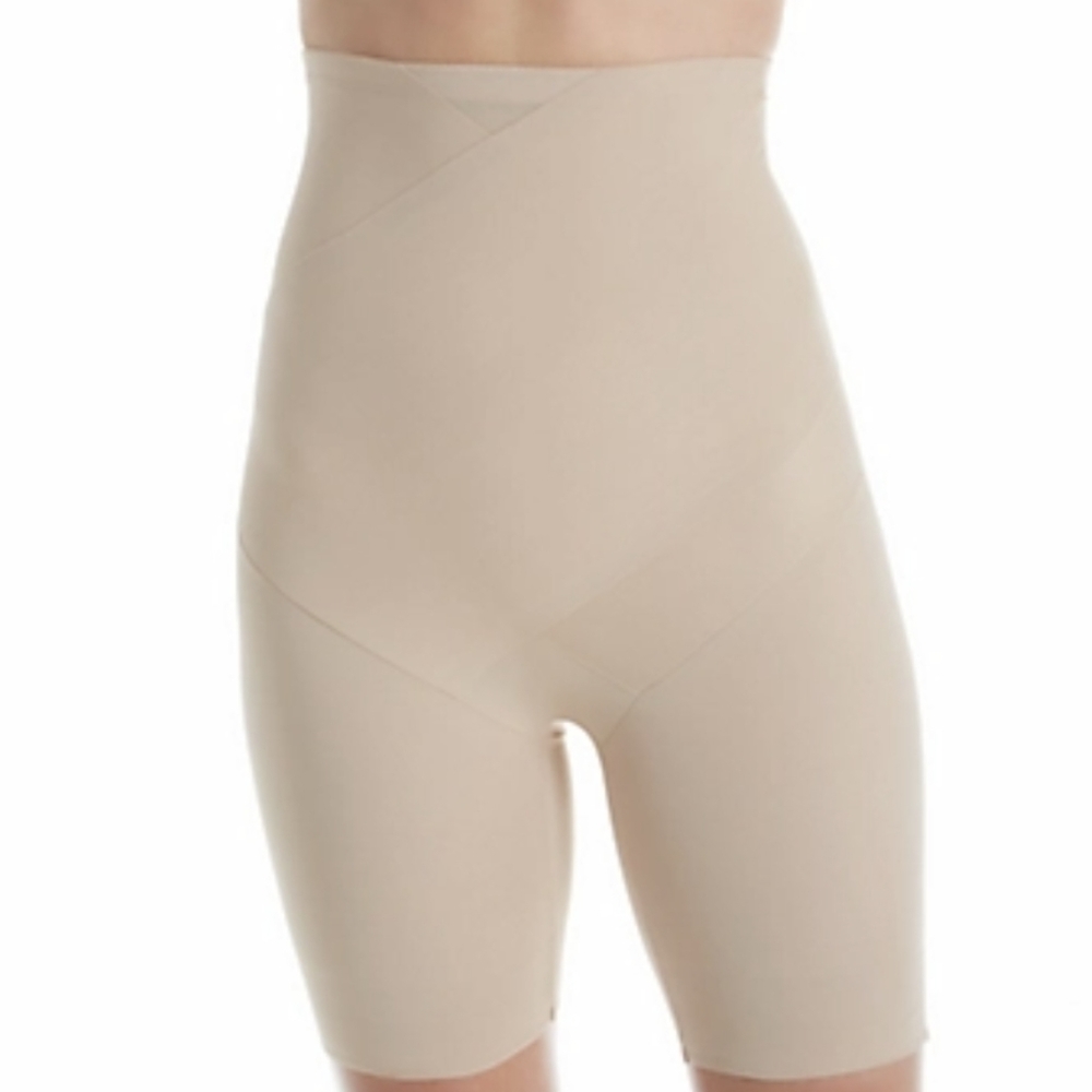Sold TC Fine Intimates Tummy Tux High Waist Thigh Slimmer sz L - Picture 1 of 10